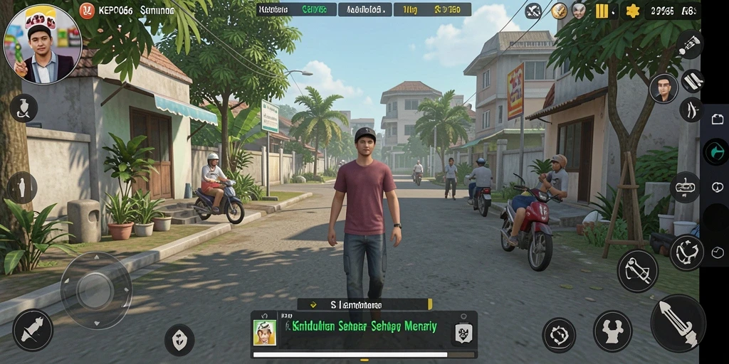 Screenshot KEPO66 yang menampilkan gameplay interaksi karakter.