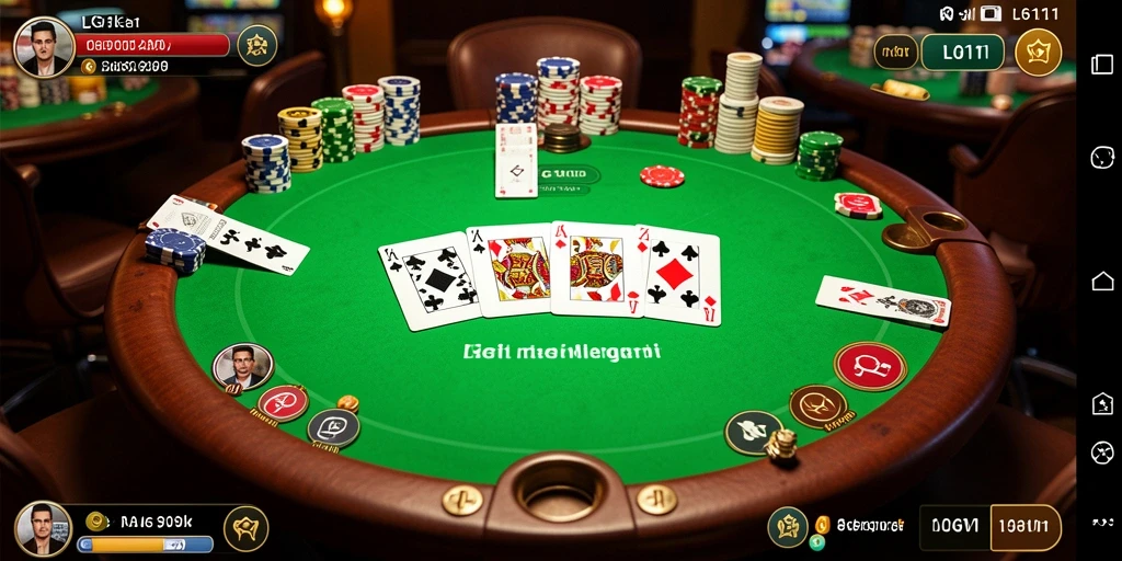Gameplay seru Poker di LG111 dengan pemain nyata.