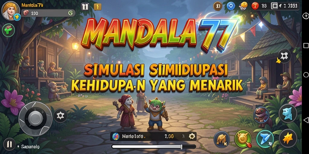 Menampilkan gameplay interaktif dan menarik dalam MANDALA77.
