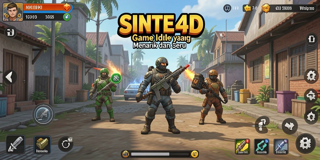 Tampilan gameplay SINTE4D yang menarik dan interaktif.